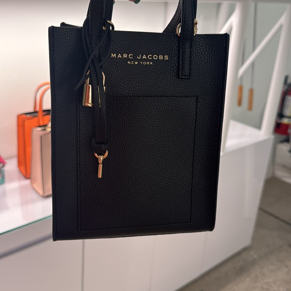 Marc Jacobs Black Leather Tote